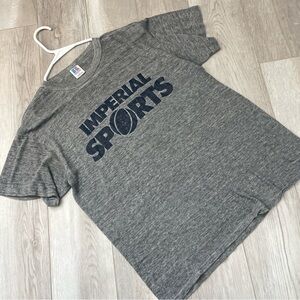 Vintage Russel Tshirt athletic imperial sports short sleeve mens Gray (medium)